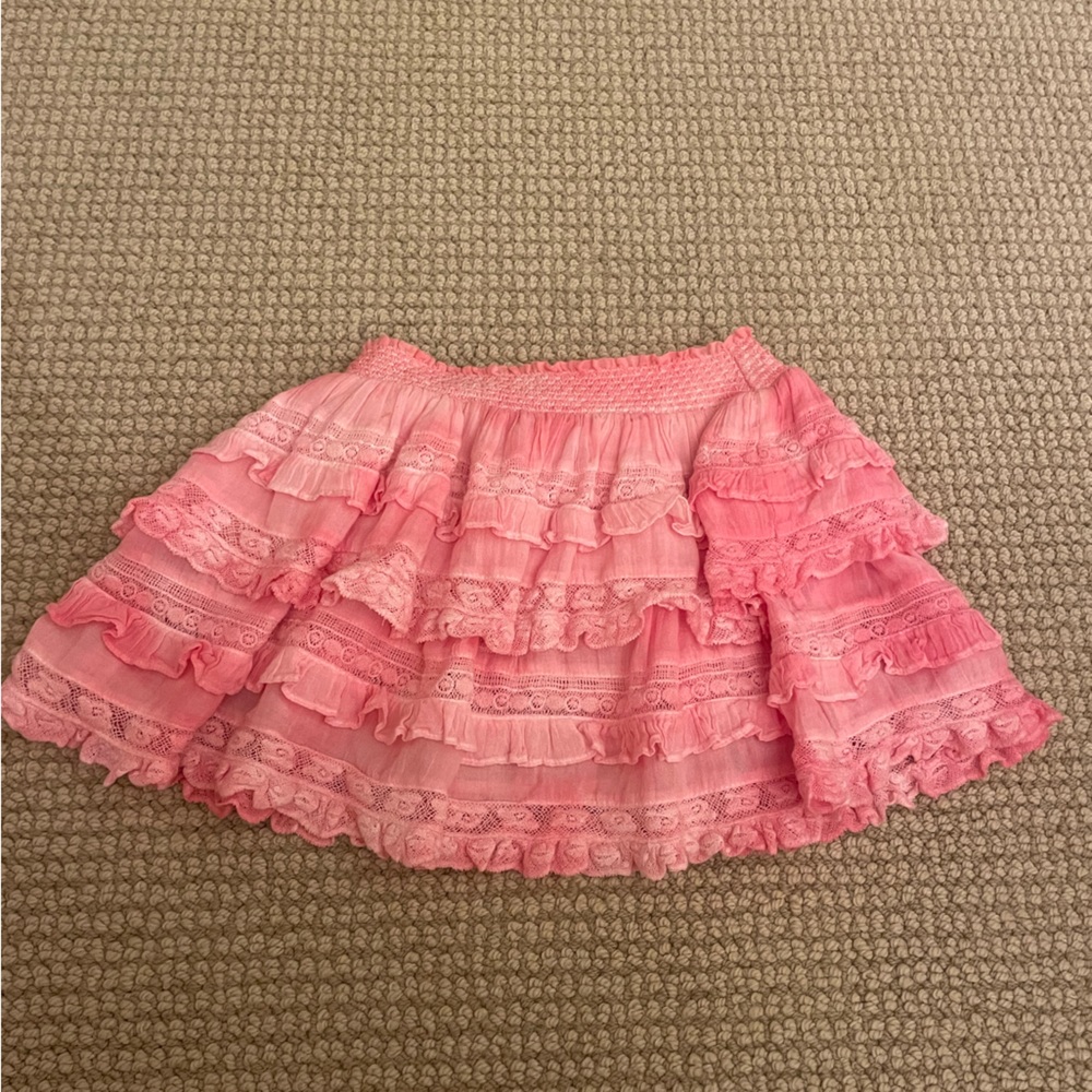 Kids Pink Loveshackfancy Skirt
